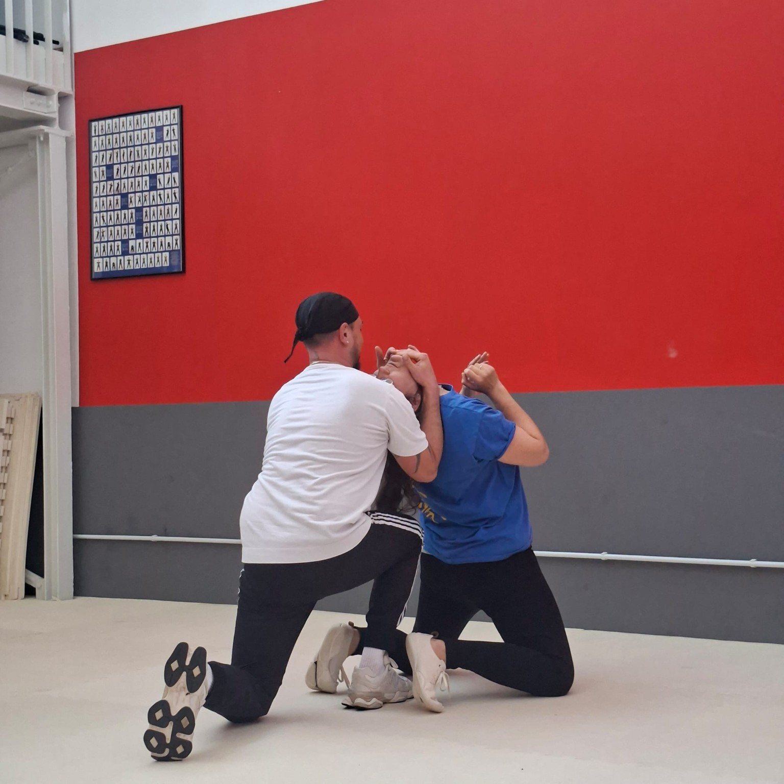 Selbstschutz Partnerübung im Training
